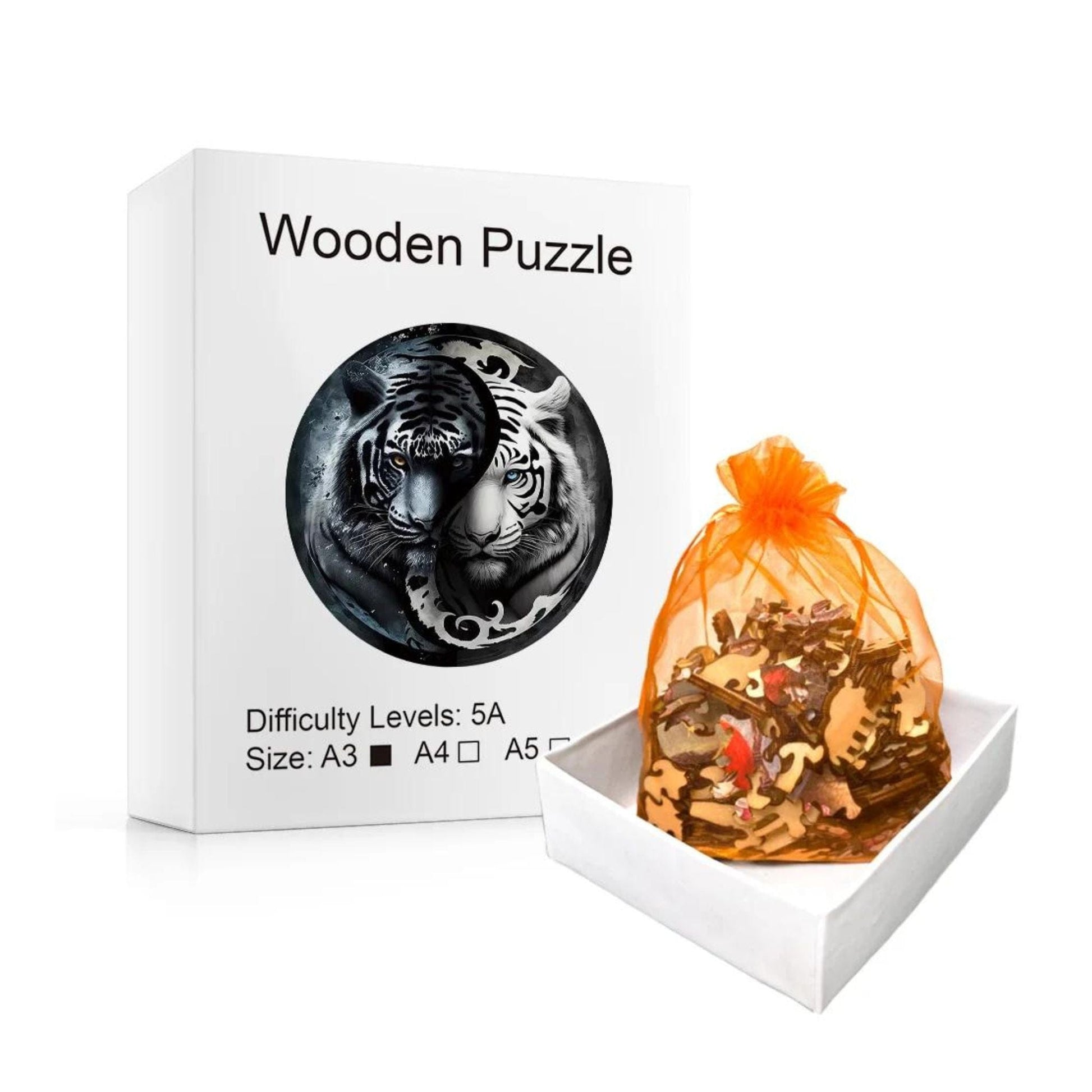 Puzzle 2D - Dualité Féline | MindWood Wonders