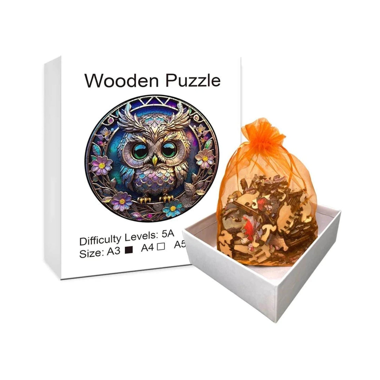 Puzzle 2D - L'Adorable Chouette | MindWood Wonders