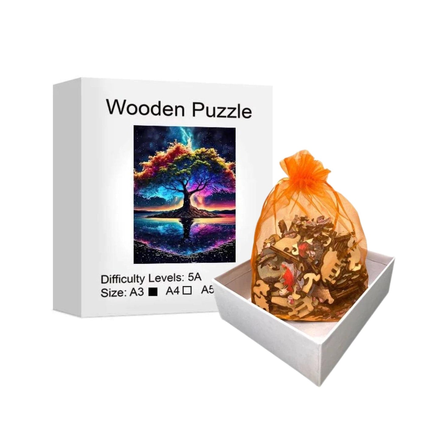 Puzzle 2D - L'Arbre Coloré | MindWood Wonders