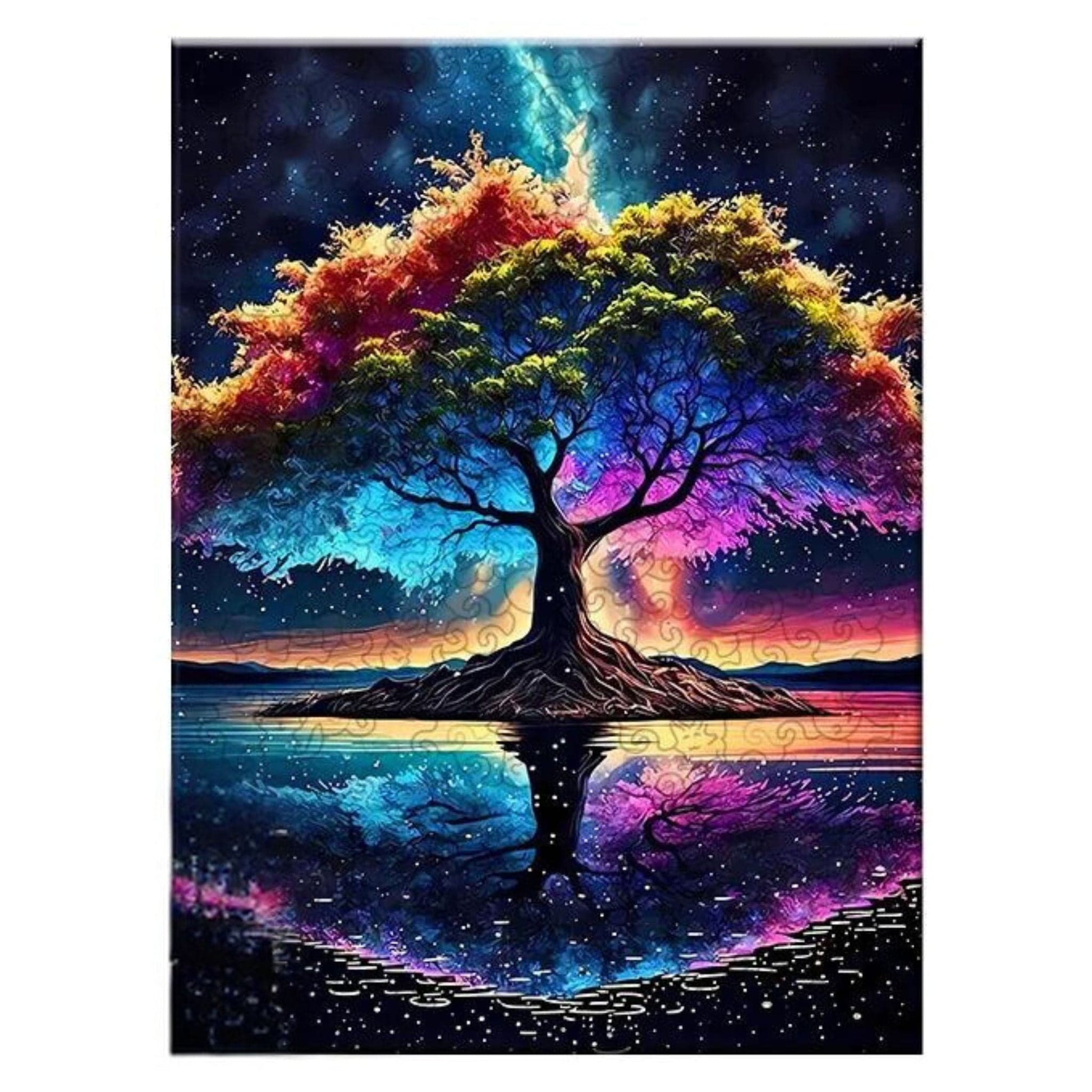 Puzzle 2D - L'Arbre Coloré | MindWood Wonders