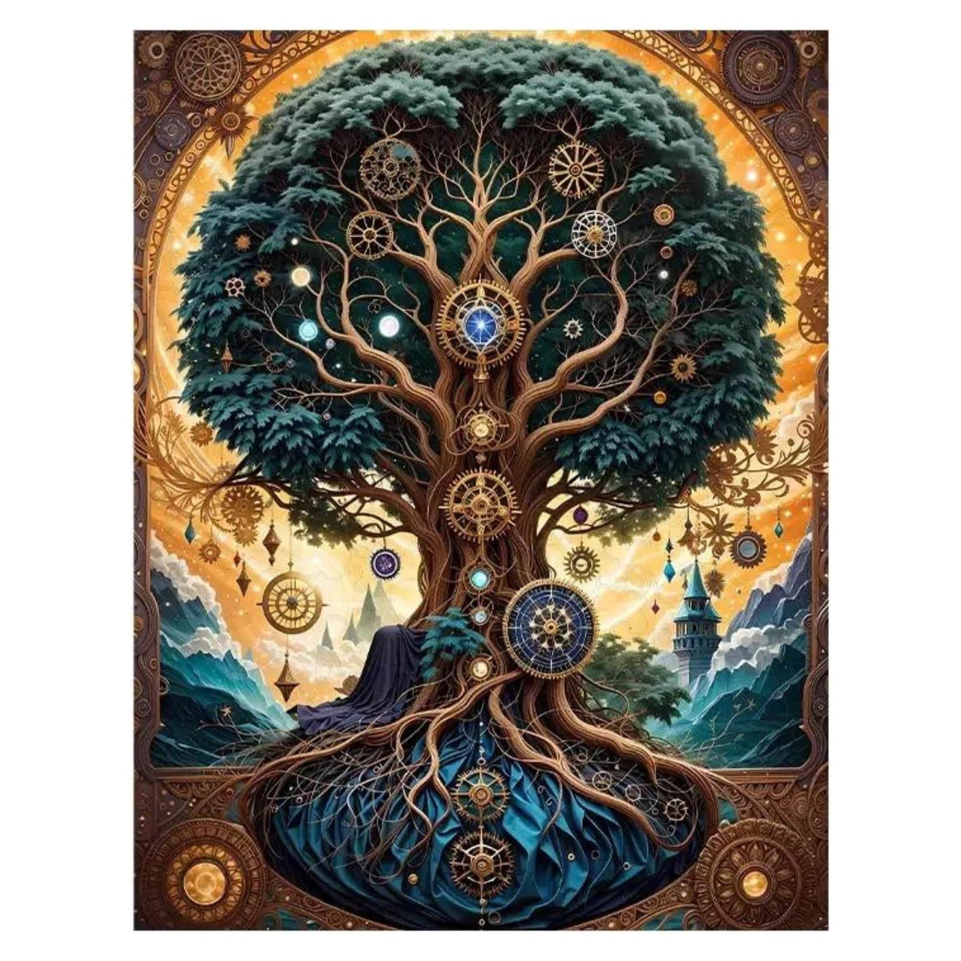 Puzzle 2D - L'Arbre Mystique | MindWood Wonders