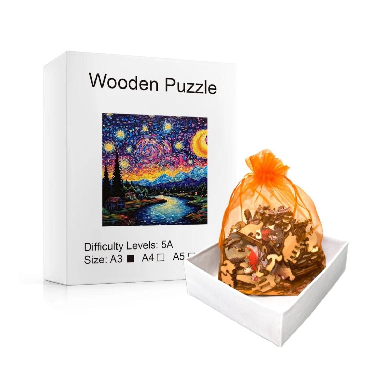 Puzzle 2D - L'Espace Étoilé | MindWood Wonders