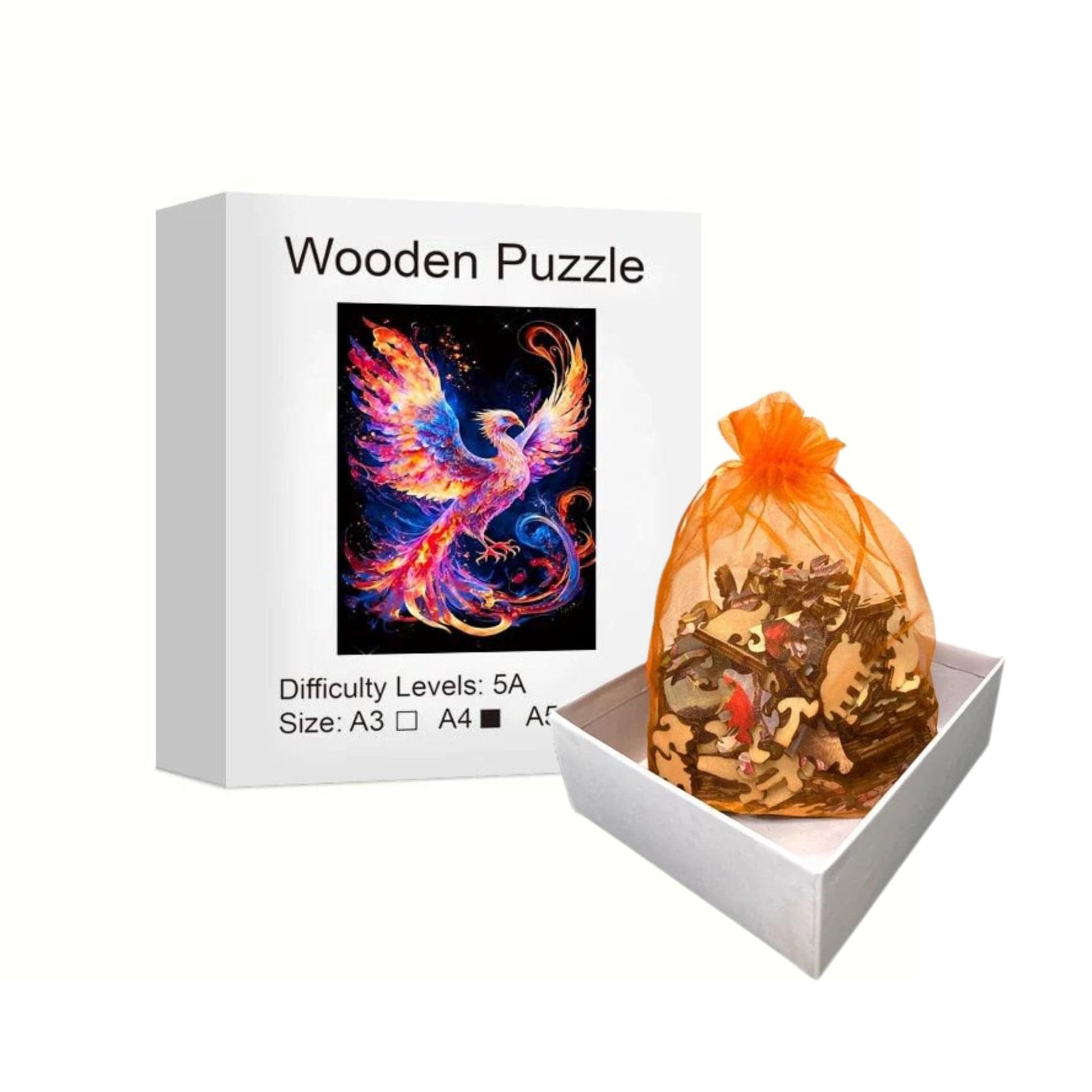 Puzzle 2D - L'Oiseau Coloré | MindWood Wonders