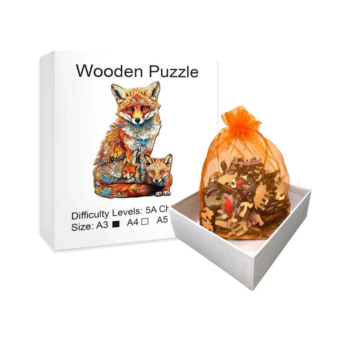 Puzzle 2D - La Famille Renard | MindWood Wonders