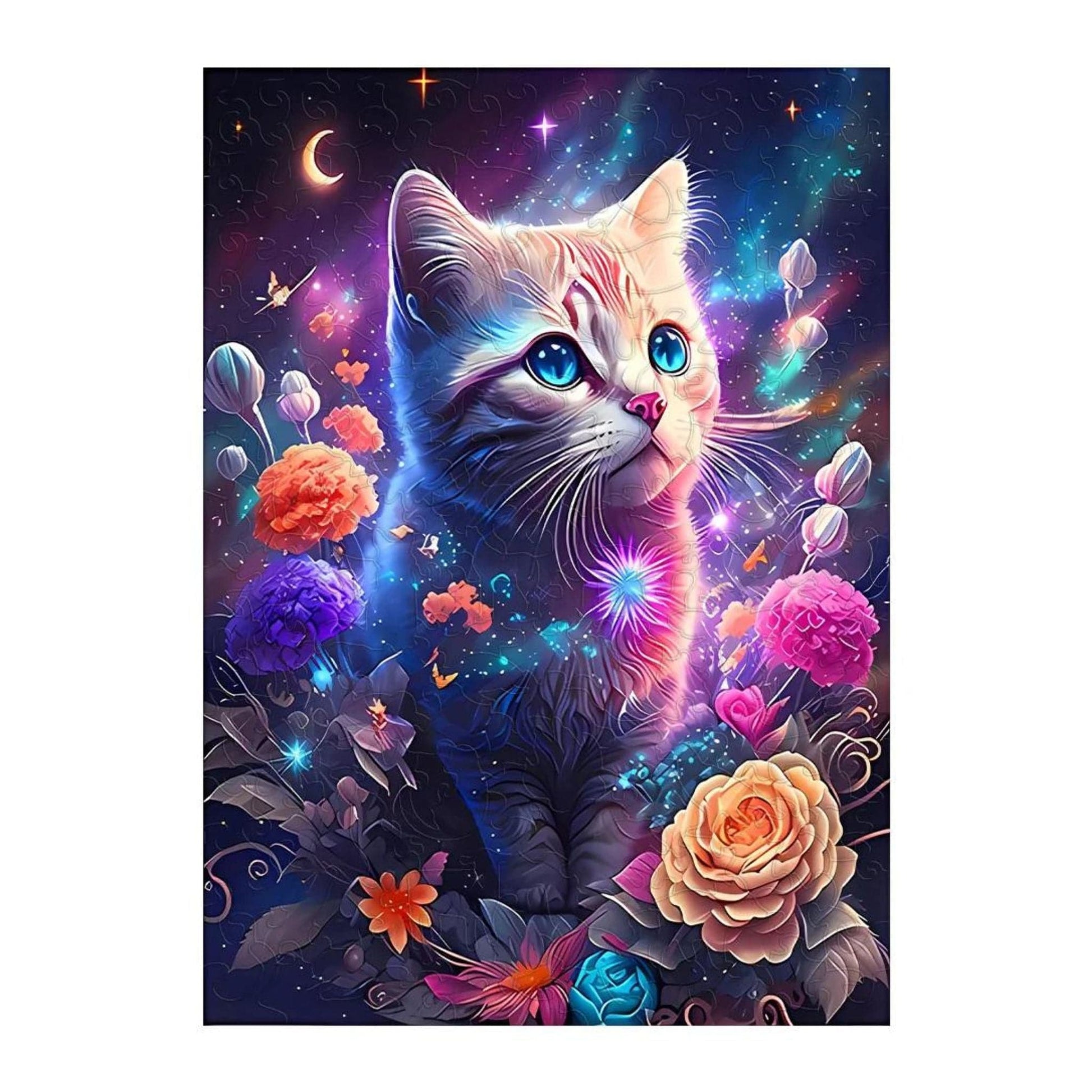 Puzzle 2D - Le Chat en Couleurs | MindWood Wonders