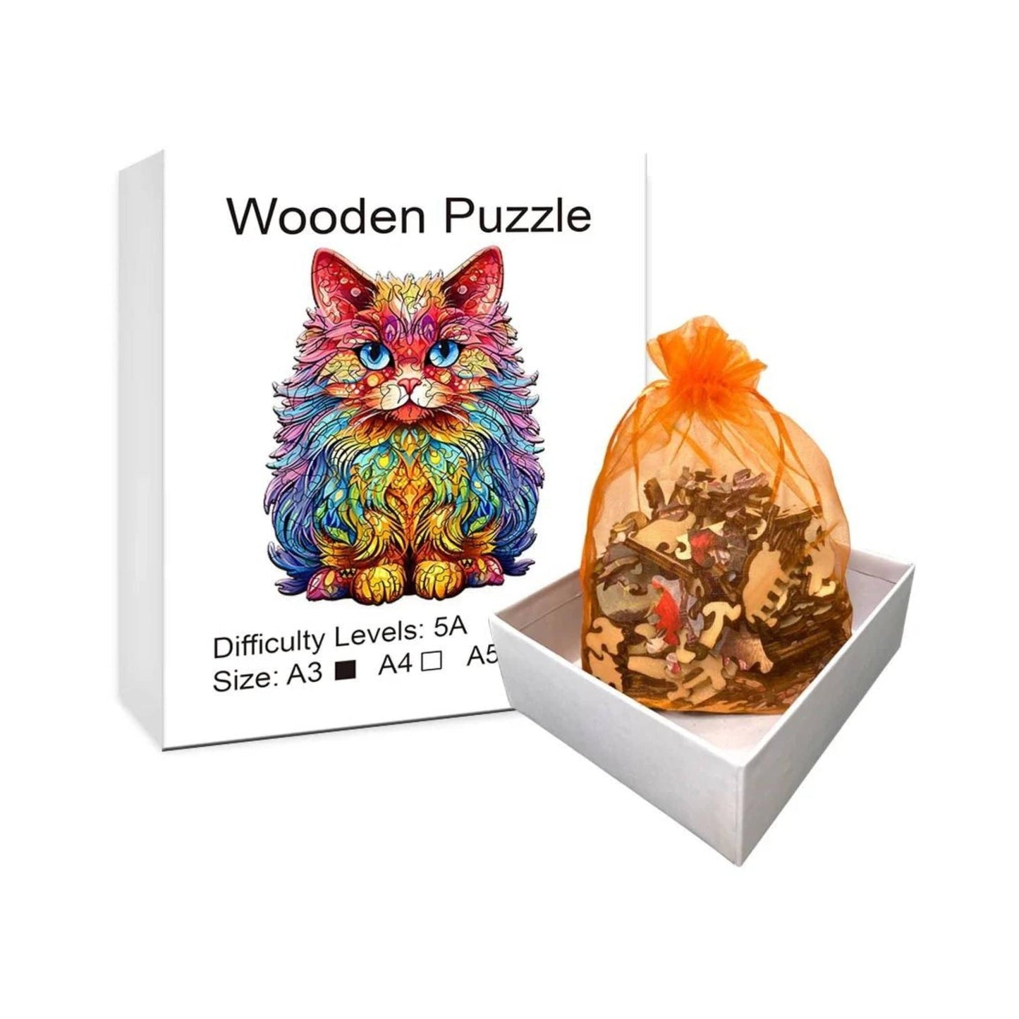 Puzzle 2D - Le Chat Persan | MindWood Wonders