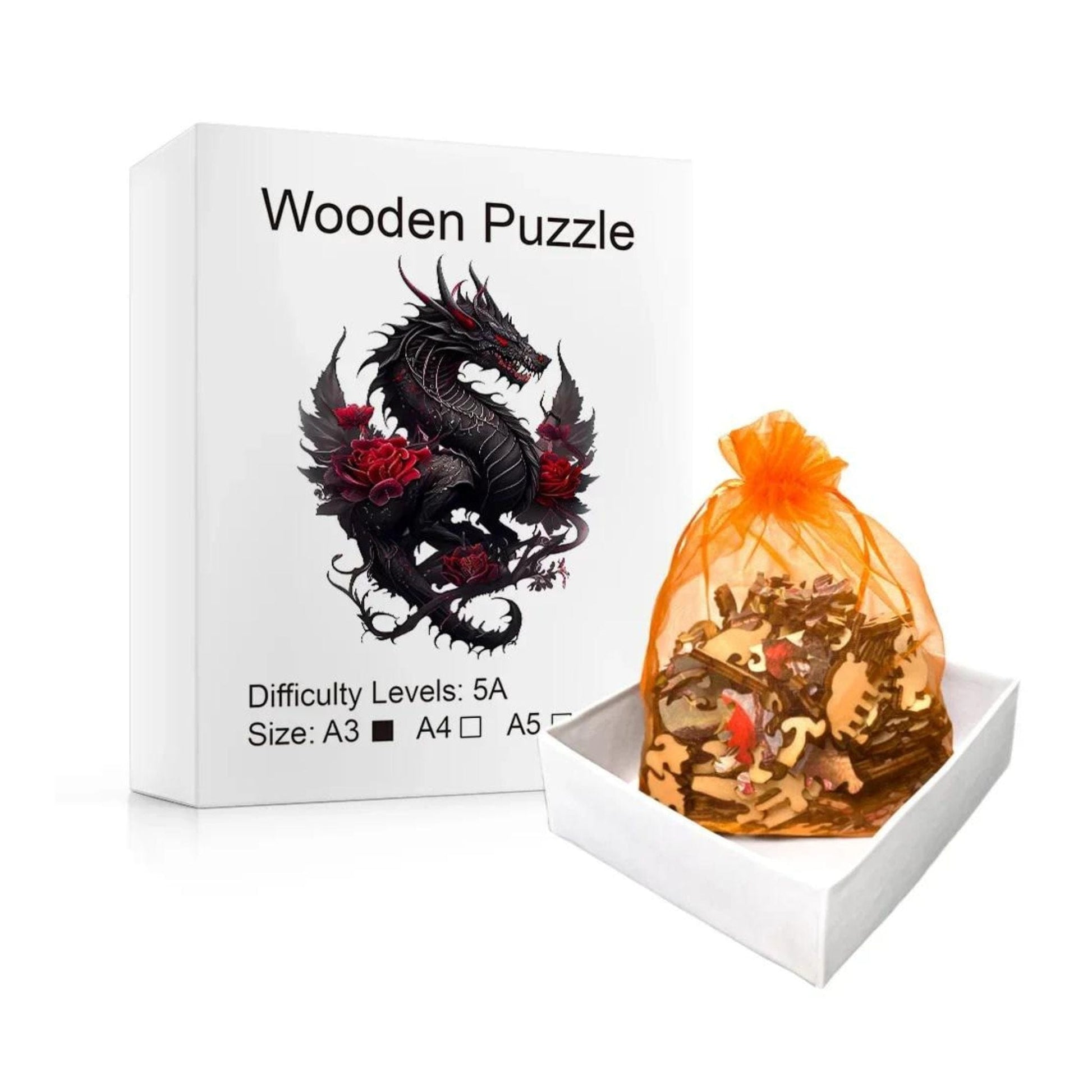 Puzzle 2D - Le Dragon Volant | MindWood Wonders