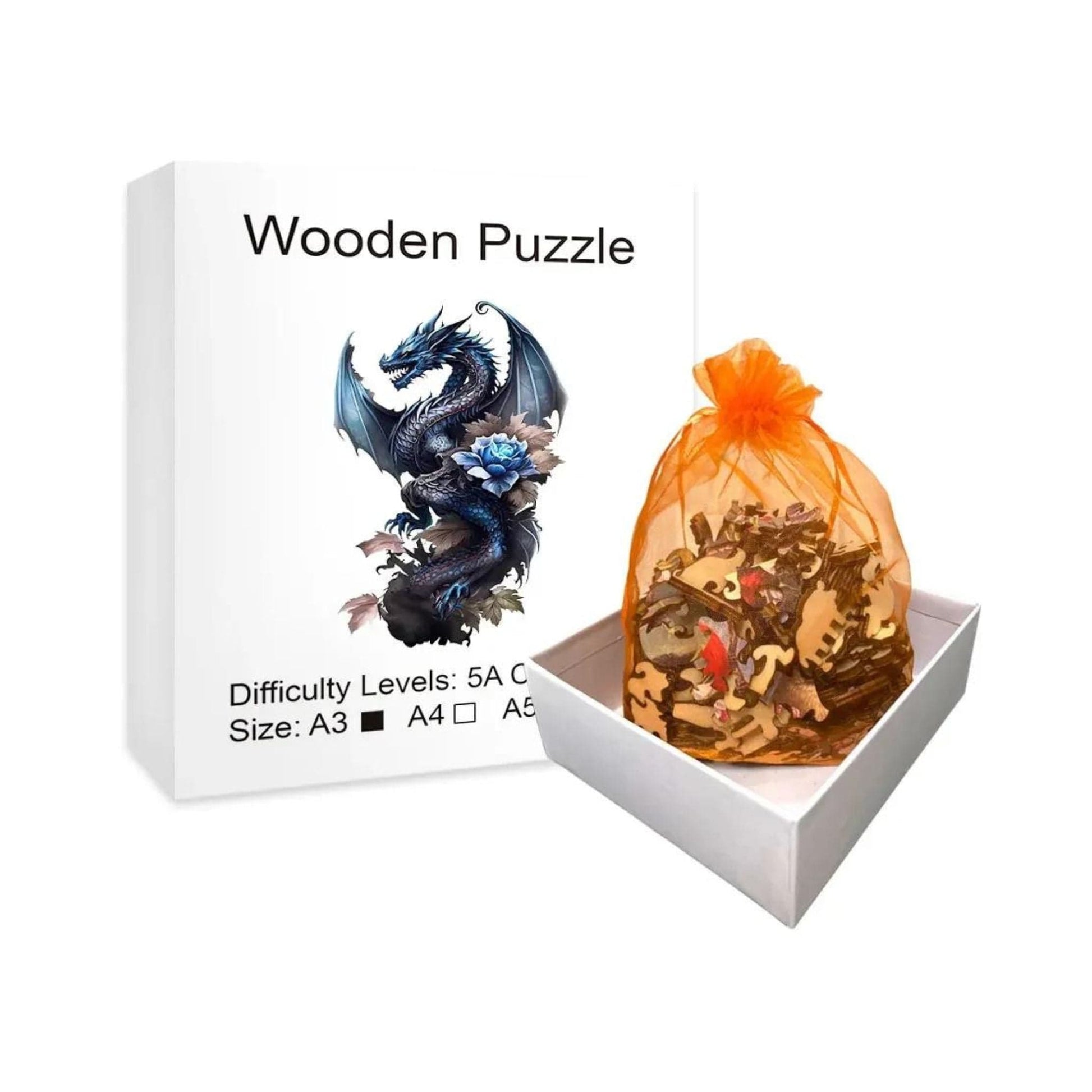 Puzzle 2D - Le Dragon Volant | MindWood Wonders