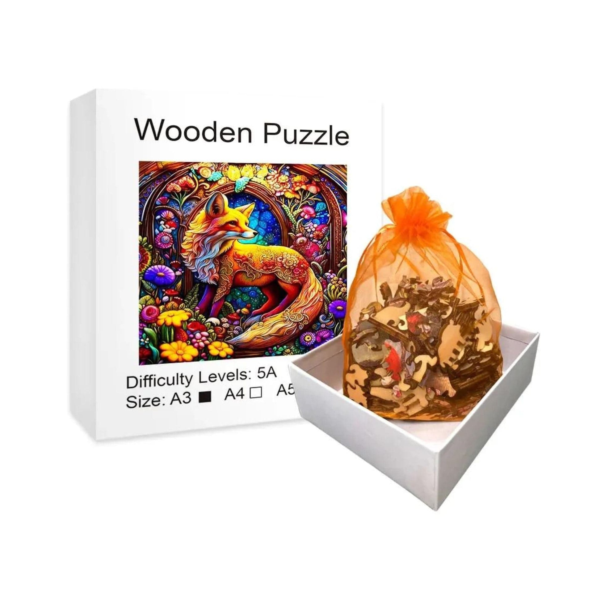 Puzzle 2D - Le Renard Énigmatique | MindWood Wonders