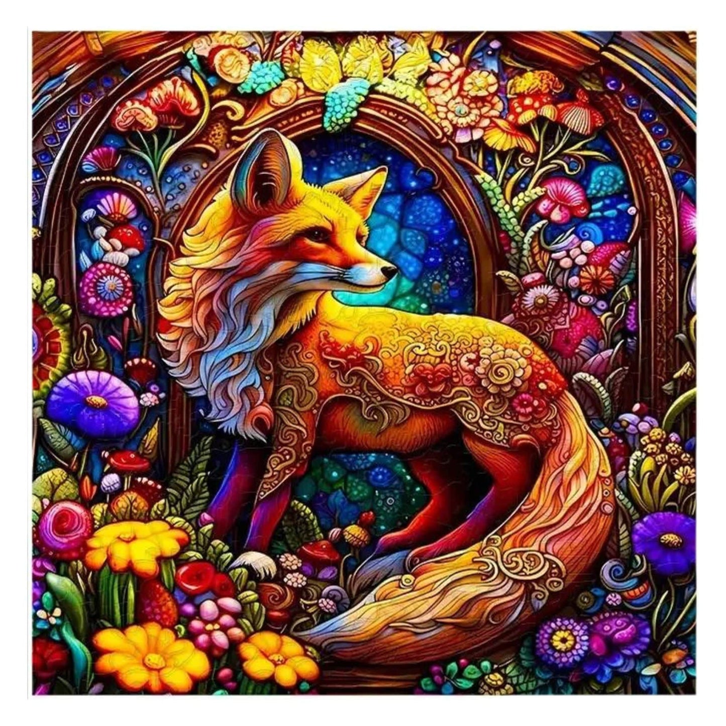 Puzzle 2D - Le Renard Énigmatique | MindWood Wonders