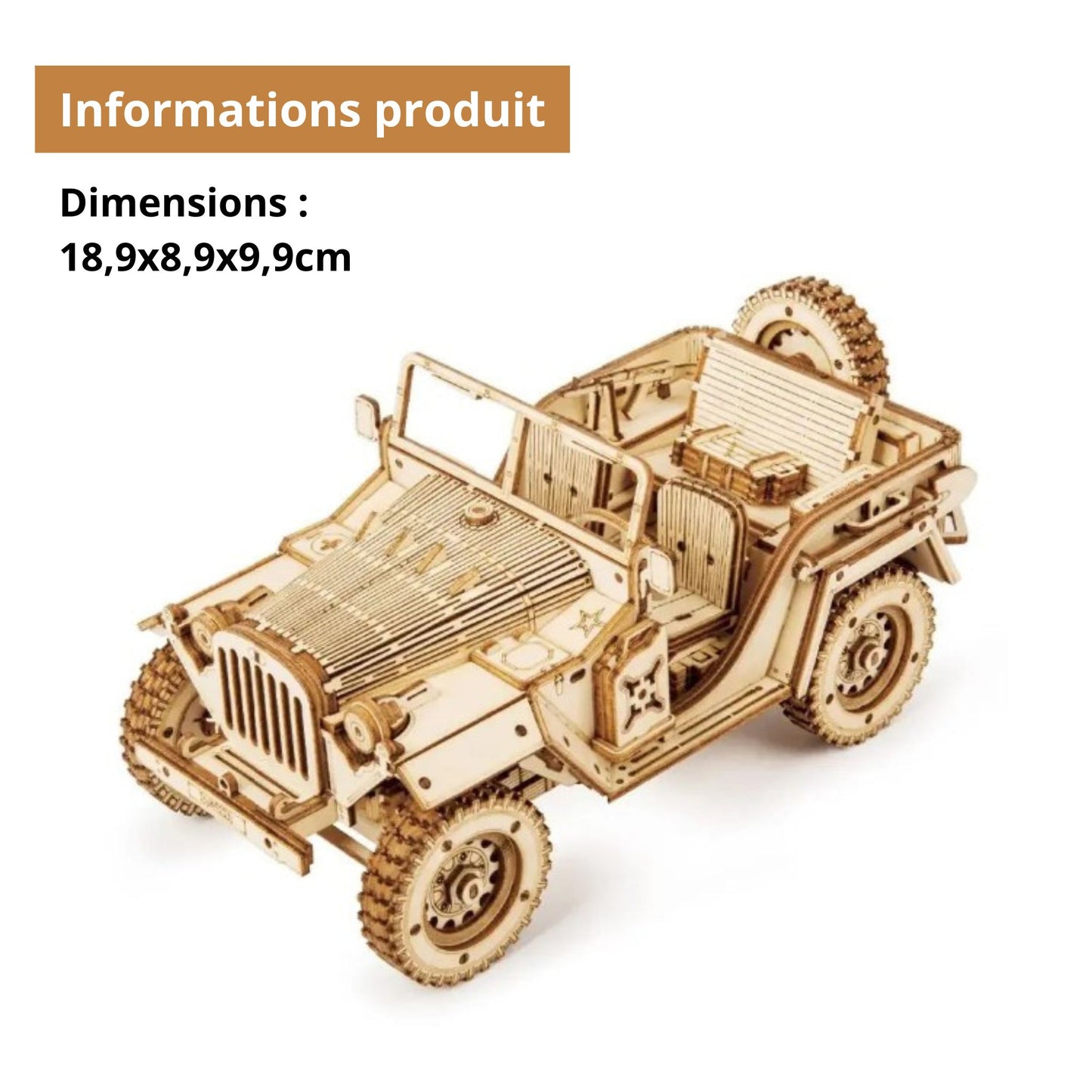 Puzzle 3D - La Jeep Militaire