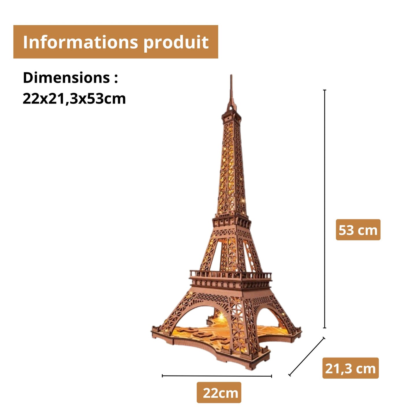 Puzzle 3D - La Tour Eiffel