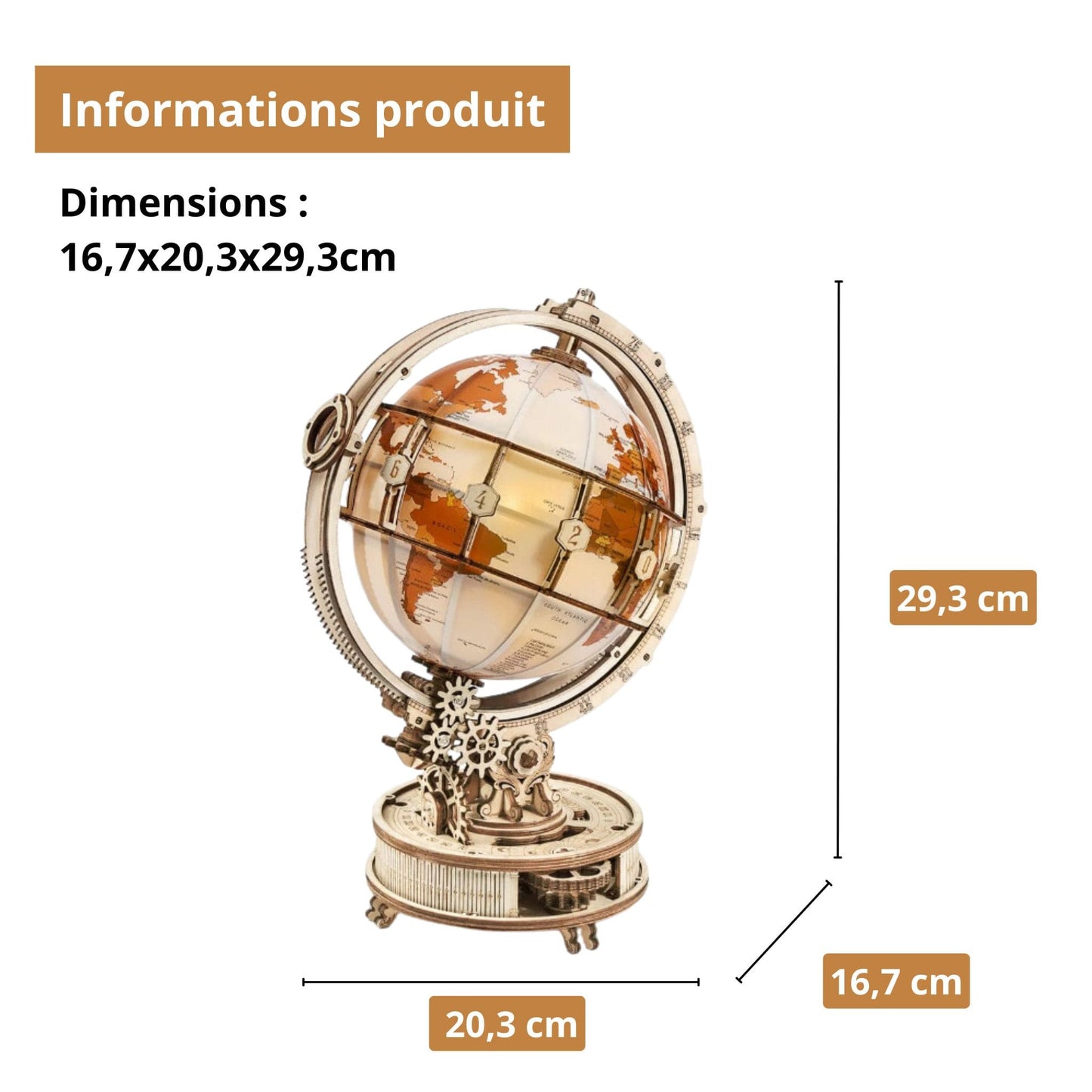 Puzzle 3D - Le Globe Lumineux