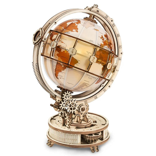 Puzzle 3D - Le Globe Lumineux | MindWood Wonders